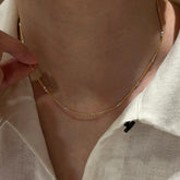 minimalist gold necklace